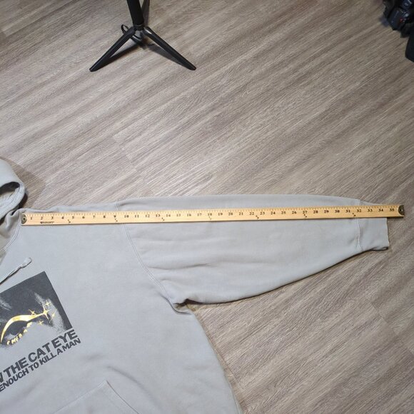 Taylor Swift Midnights Hoodie Sweatshirt Draw the Cat Eye Gray Adult 2XL XXL - Picture 8 of 8